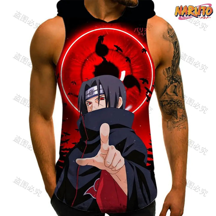 Anime Sleeveless Hooded Vest