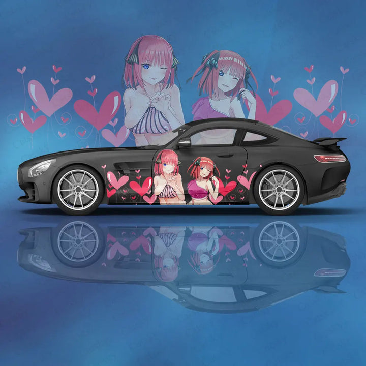 NakanoNino Anime Girl Itasha Car Wrap