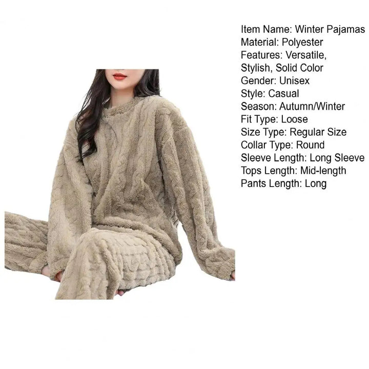 Soft Cozy Winter Pajama Set for Women