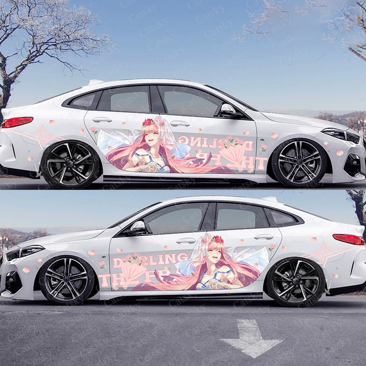 FranXX anime vinyl wrap