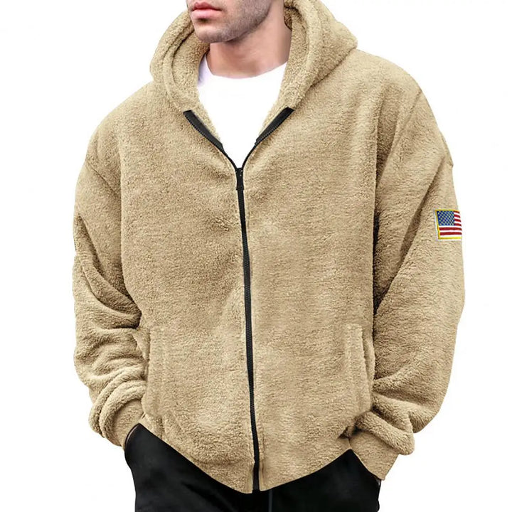 Men's stylish hooded winter coat