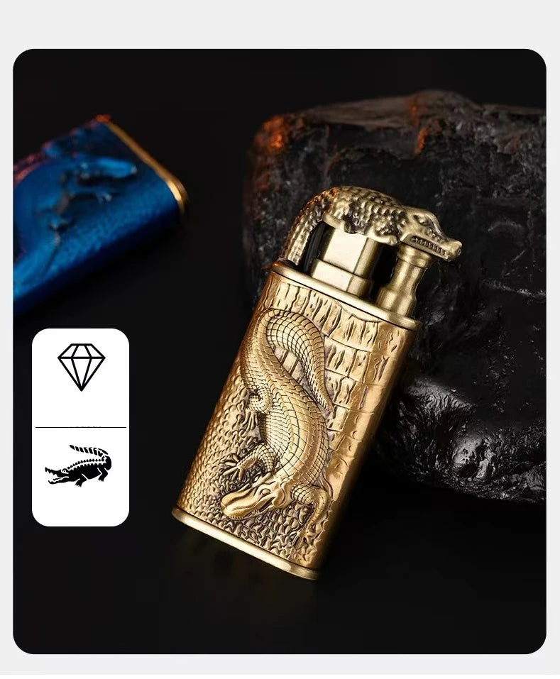 Embossed Dragon Dual Fire Lighter