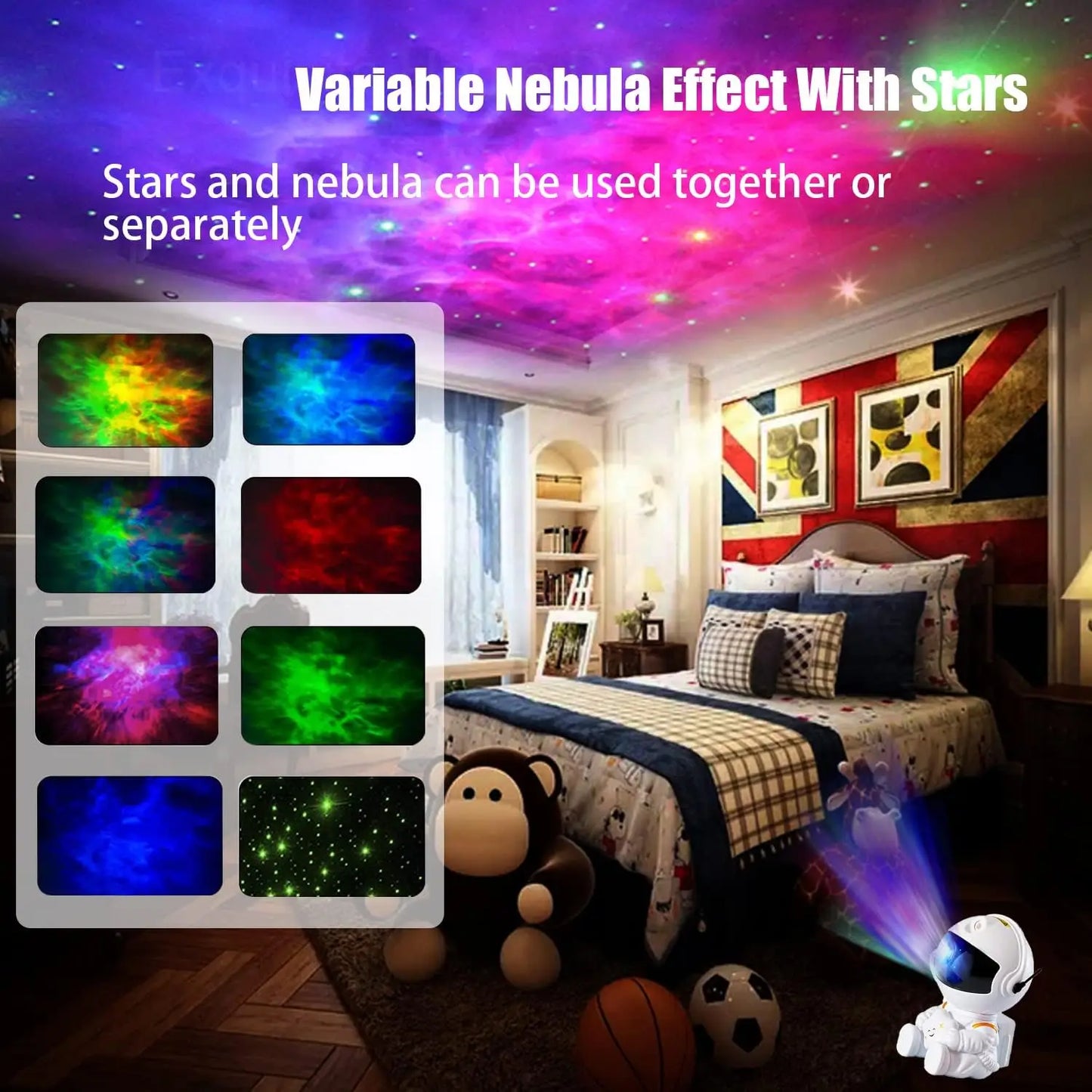 Astronaut Projector Night Light Nebula Galaxy Star Ceiling Galaxy Lights Home Party Decorative Bedroom Children Kids Gift