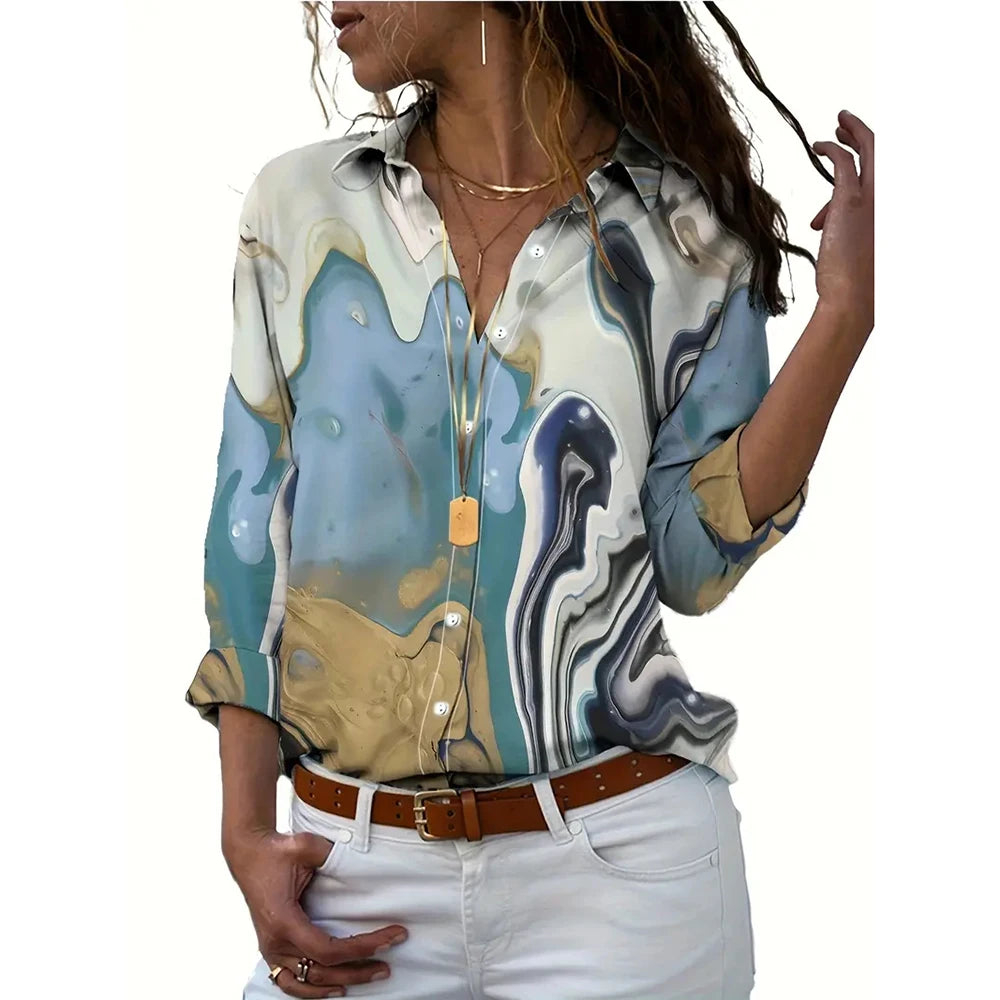 New Fashionable Loose Single-Breasted Shirt Elegant Long-Sleeved Basic Shirts For Women Clothing Spring Summer Button Shirts