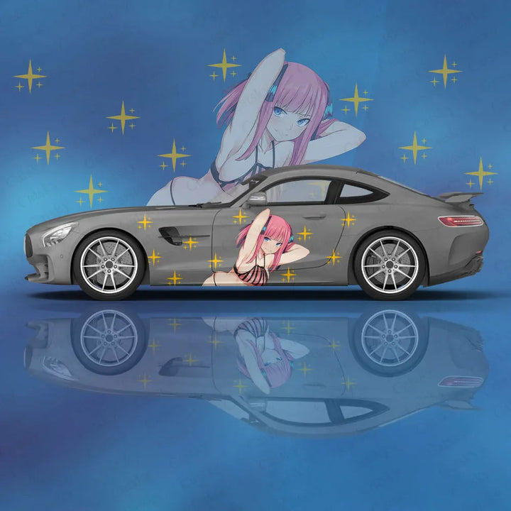 NakanoNino Anime Girl Itasha Car Wrap