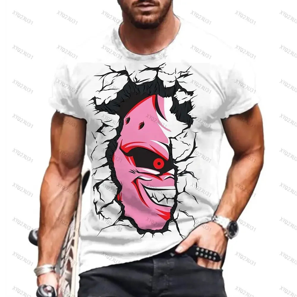 New  Anime Dragon Ball Kids Tshirt Tops Vegeta Men Essentials Dragon Ball z Goku Fashion Harajuku Short Sleeve Men T-shirts